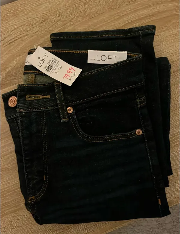 Loft “the slim” dark wash jeans - Image 2