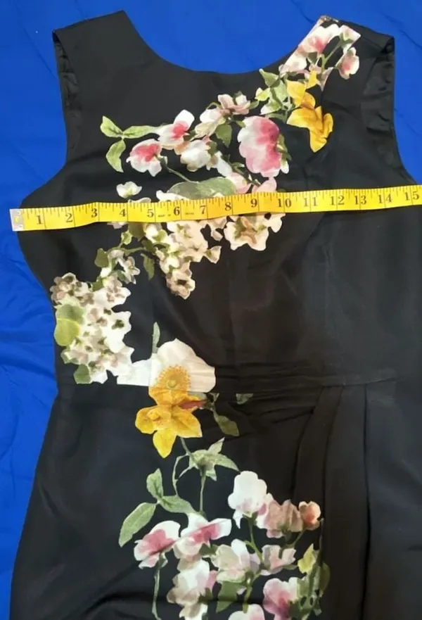Brooks Brothers Floral Print Sleeveless Sheath Dress Size 0 - Image 6
