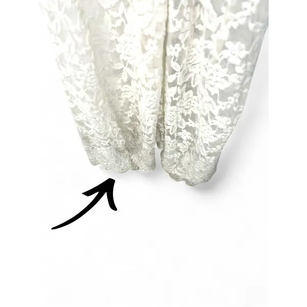 New WHITE FOX XS Lace Sheer Maxi Long Dress Bustier Top Bodycon All My Life NWT - Image 6
