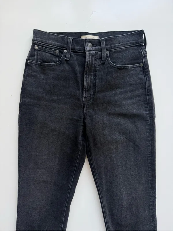 Madewell The Perfect Vintage Jean Dark Gray / Faded Black Size 26 - Image 4