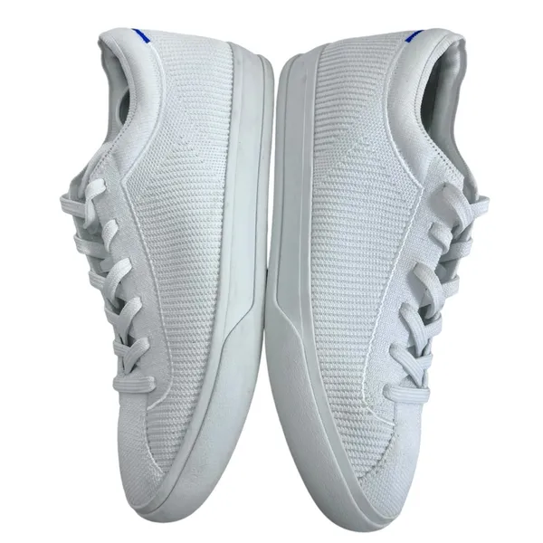 Rothy’s The Lace Up Sneaker Bright White - Image 4