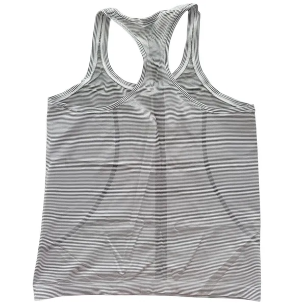 Lululemon Swiftly Tech Tank Size 12 White Black Tempo Micro Stripe Run Gym - Image 5