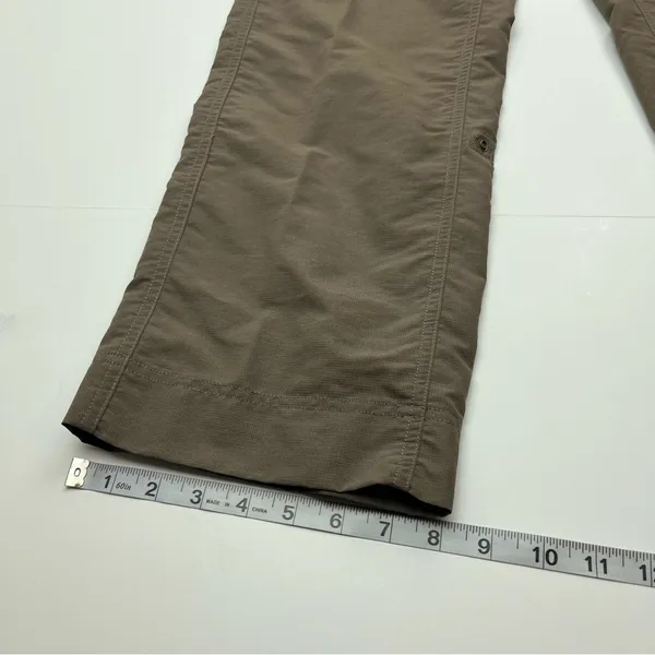 The North Face‎ Nylon Convertible Pant Womens 10 Regular Brown Green Hiking Pant - Image 15