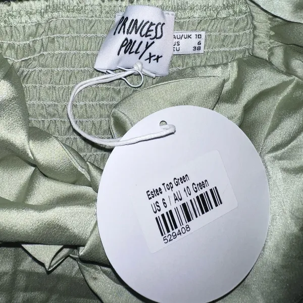 Princess Polly Estee Top in Green Size 6 New with tag - Image 7