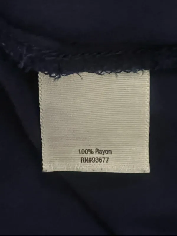 a.n.a Navy Long Sleeve Button-Up Top - Image 4