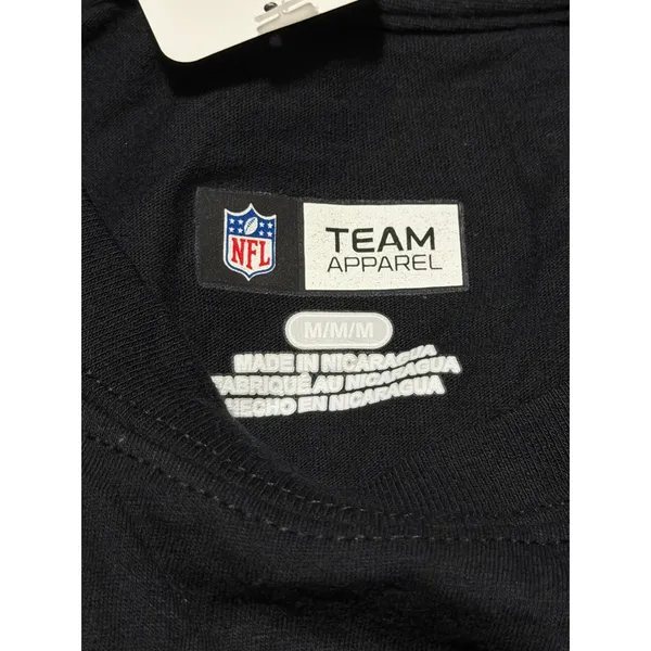 NFL Team Apparel New York Coordinates Long Sleeve Graphic T-Shirt Black Medium - Image 4
