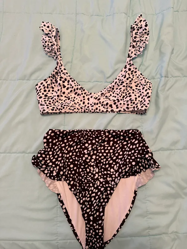 ASOS Black & White Bikini Set - Image 6