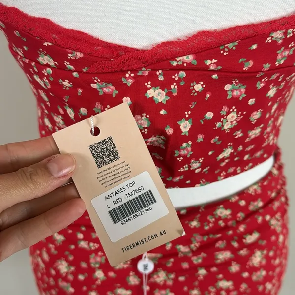 NWT Tiger Mist‎ Red Floral Set - Image 10
