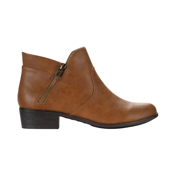 Sun + Stone Womens Adelinee Double Zip Ankle Booties Brandy Brown 6.5M - Image 8