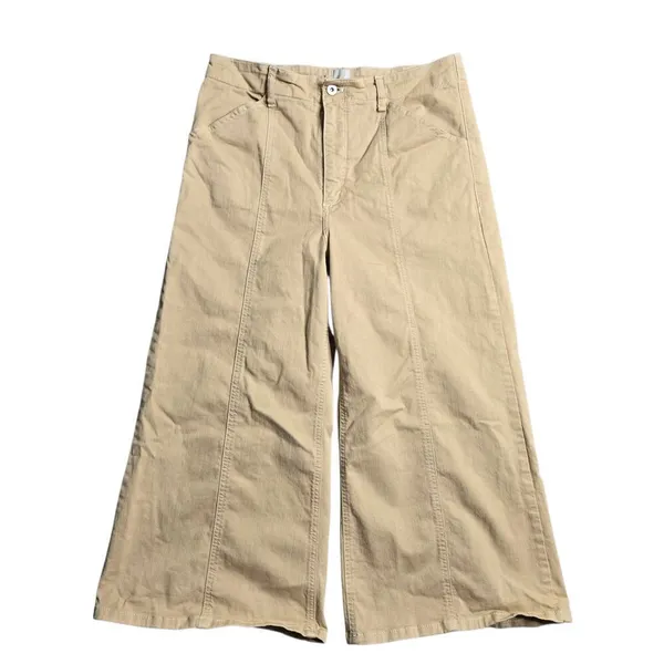 Anthropologie Maeve Delaney‎ Crop Seamed High-Rise Wide-Leg Jeans Size: 32 - Image 2