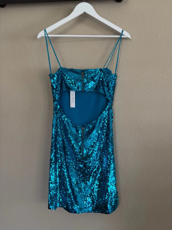 Blue sequin Alice + olivia dress  - Image 2