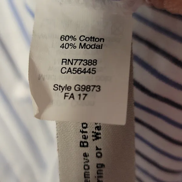 Madewell Ex Boyfriend Classic Alyssa Stripe button down collared shirt sz Med - Image 8