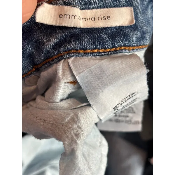 Sts Blue Emma Mid Rise Distressed Slim Straight Jeans Light Wash Size 28 - Image 4
