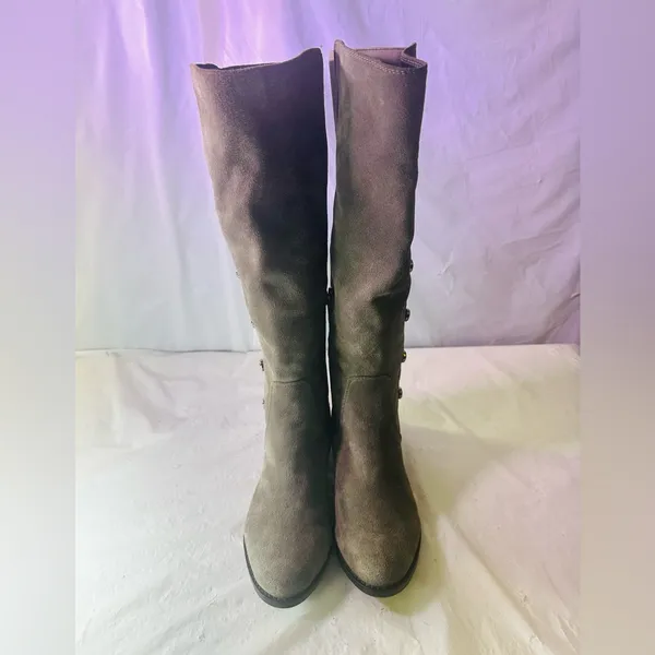 Vince Camuto Black Over-the-Knee Button-Accent Boots - Image 8