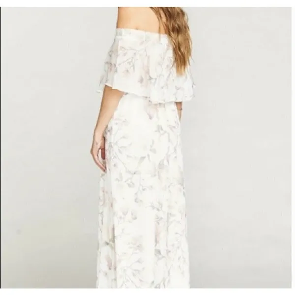 NWT SHOW ME YOUR MUMU Floral Maxi Dress SMALL Hacienda in Ivory Crisp - Image 7