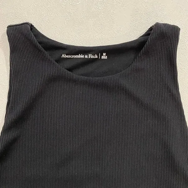 Abercrombie & Fitch Black Ribbed Bodysuit Sleeveless Size M - Image 3