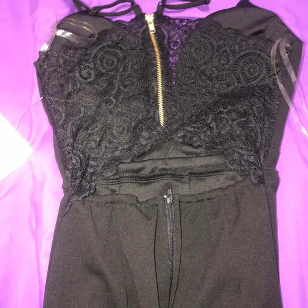 Black Formal Romper New XS - Image 2