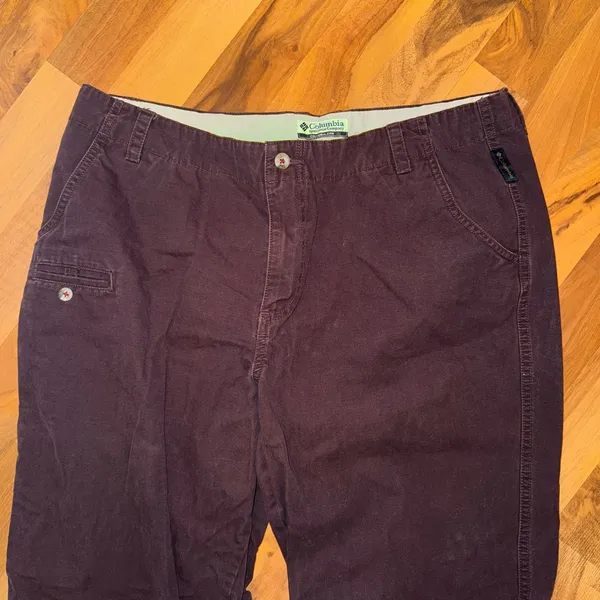 Columbia chocolate brown size 14 hiking, work pant‎ 100% cotton outdoor - Image 2