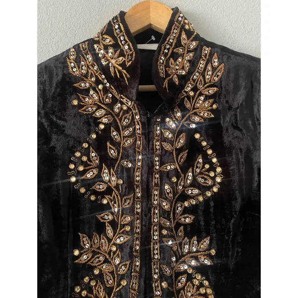 Soft Surroundings Velvet Embroidered Jacket - Image 3