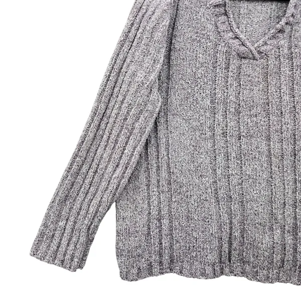 Purple Chunky Oversized Ribbed Y2K Vintage‎ Soft Erika Chenille Sweater Plus 2X - Image 5
