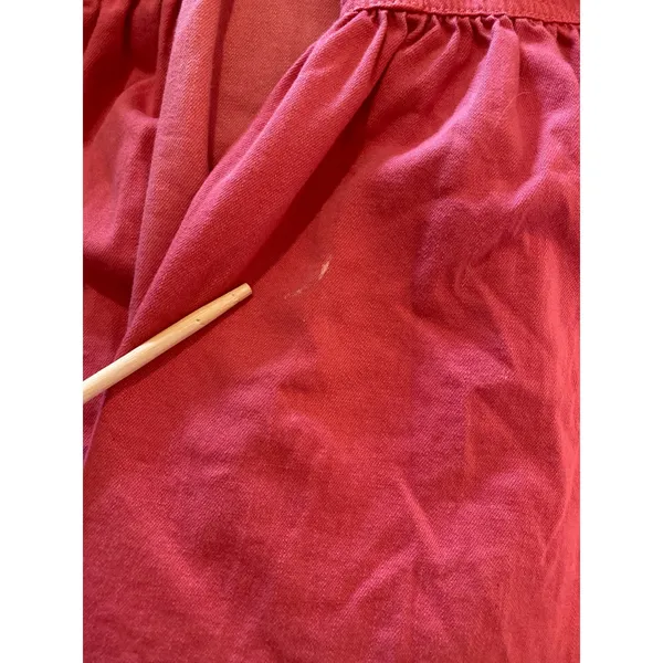 We The Free People Distressed Pink Western Peplum Snap Front Cotton Shacket SM - Image 9