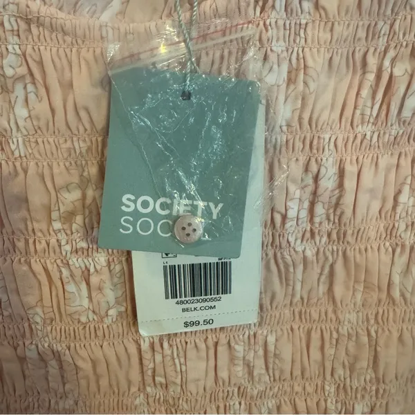 Crown & Ivy Society Social Women’s Size 12 Sleeveless Peach Maxi Dress NWT - Image 5