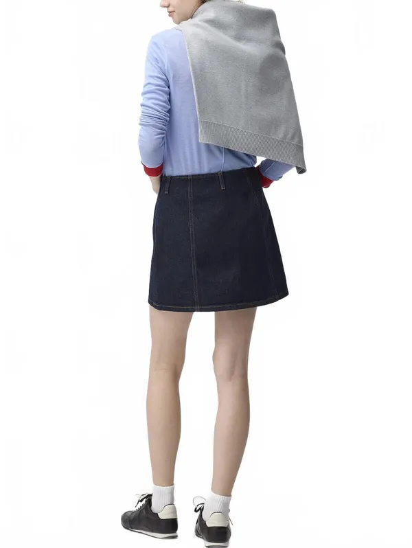 Uniqlo GU Denim Skort NWT Navy Small - Image 2