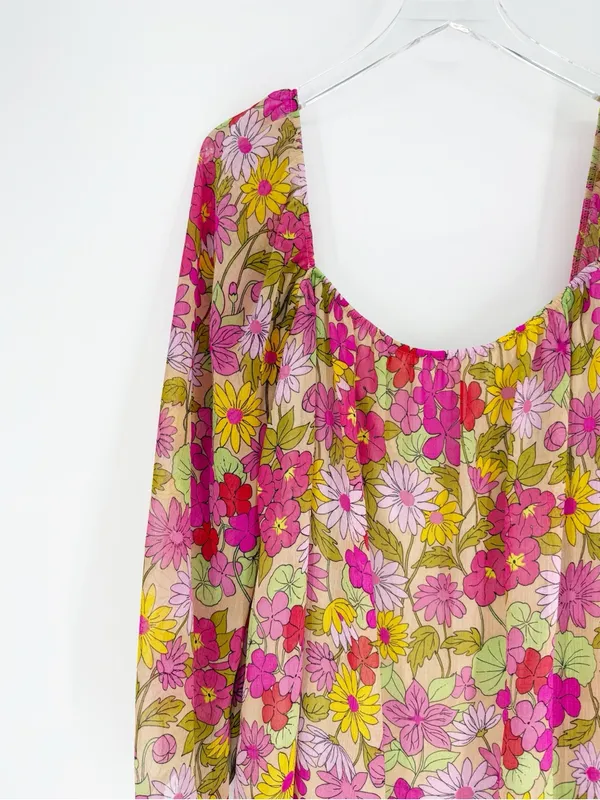 Show Me Your MuMu Briar Floral Mini Dress Women's M Boho - Image 4