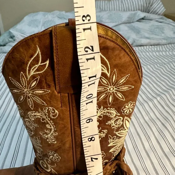 Shyanne Cowgirl Leather Boots Size 8.5 B - Image 9