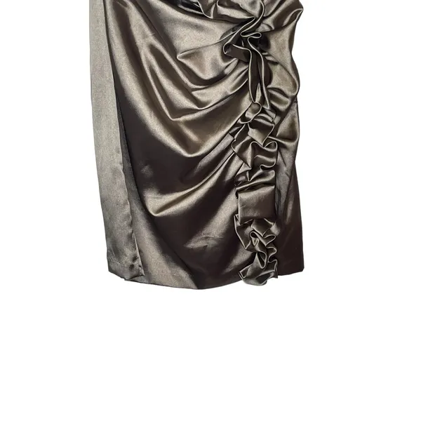 Jessica McClintock Strapless Dress Gunne‎ Vintage Sax Runched Prom Bandage 7 NWT - Image 3