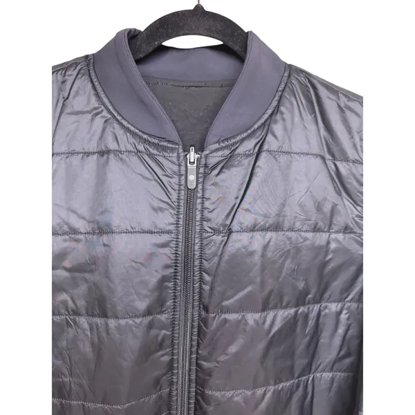 Lululemon Non-Stop Bomber Jacket Reversible Black Women's Size‎ 12 - Image 10