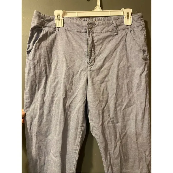 H&M Label Of Graded Goods Light Blue Straight Leg Casual/Dress Pants 10 - Image 5