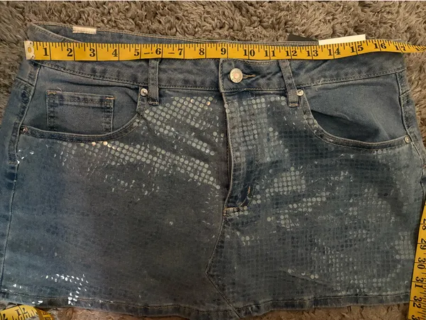 Mini Skirt Blue Size L - Image 4