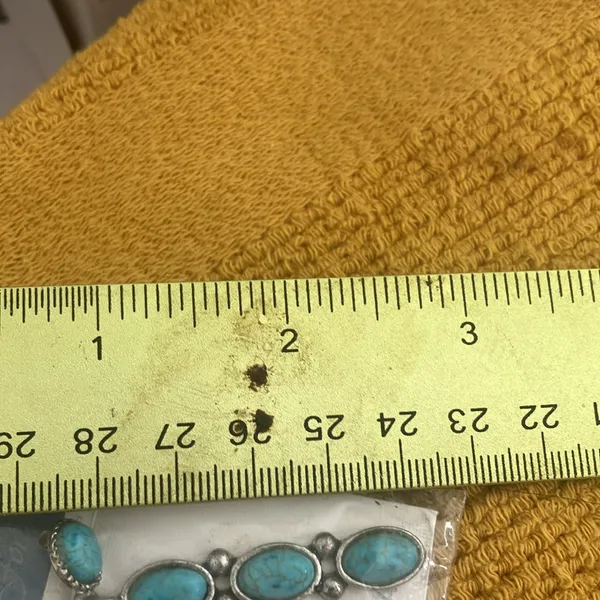 Turquoise like Silver tone Earrings Blue - Image 3