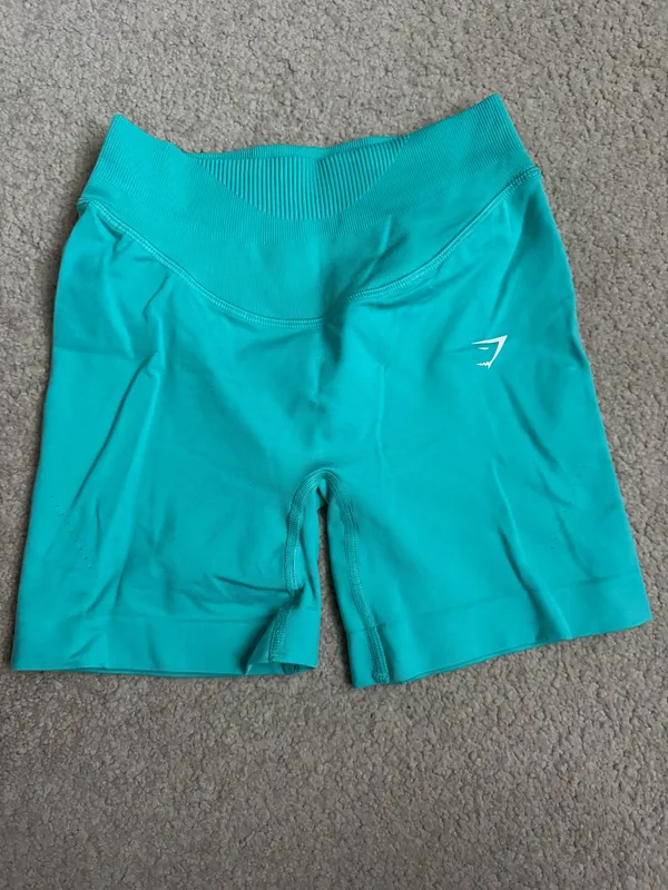 Gymshark Sweat Seamless Shorts- Paradise Blue - Image 5