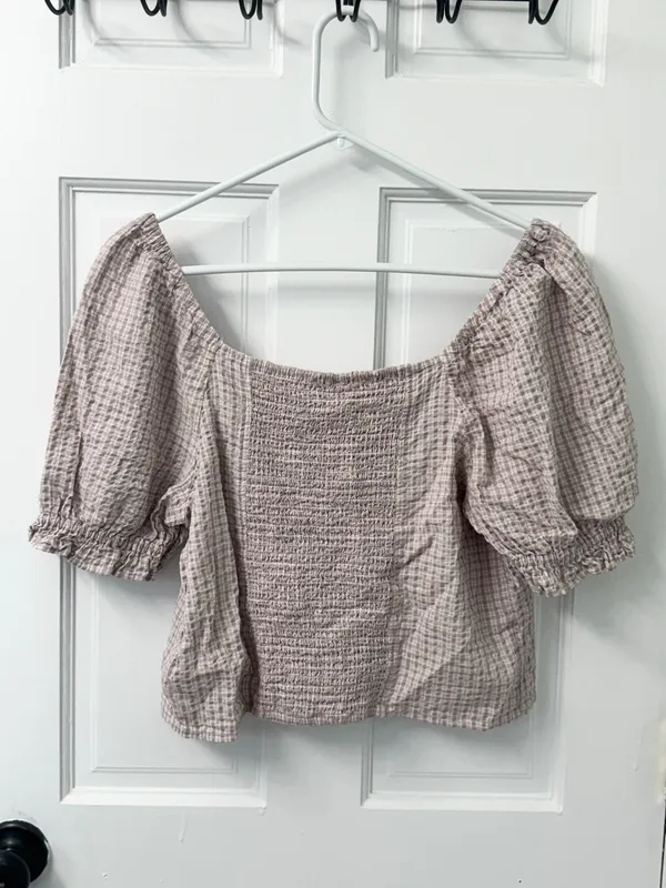 Madewell puff sleeve top L - Image 6