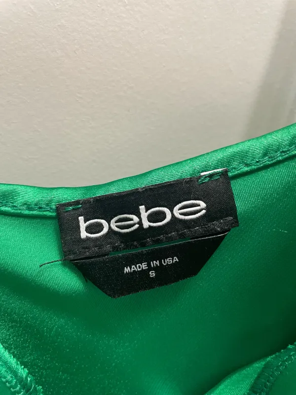 Bebe Satin Dress - Image 6