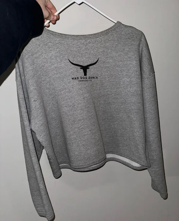 Just Me Rate Vintage Mad Dog Semi Cropped Crew Neck - Image 3