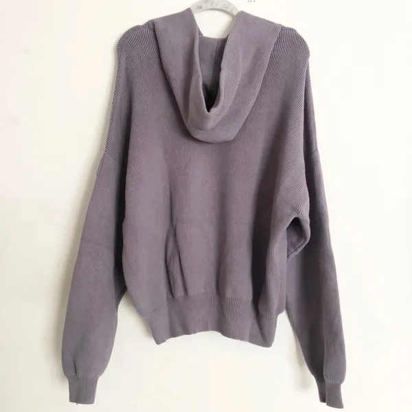 Alo Yoga Scholar Hooded Sweater Fog M - Image 8