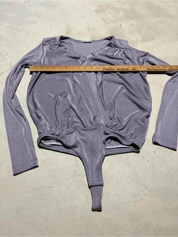 Free people intimately Lavender Long-Sleeve Bodysuit medium - Image 6