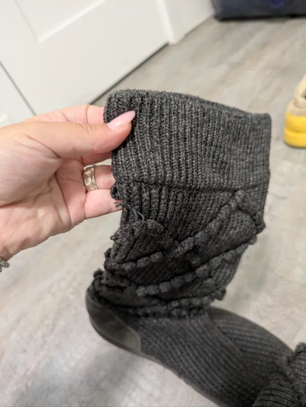 UGG Classic Argyle Knit Boots Size 9 - Image 6