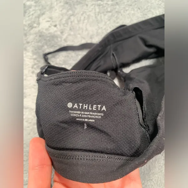 Athleta black sports bra small - Image 5