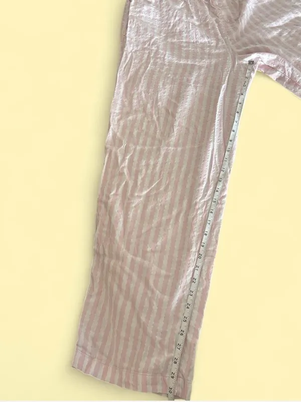 Victoria's Secret Pink and white pajama set size Large - Image 6