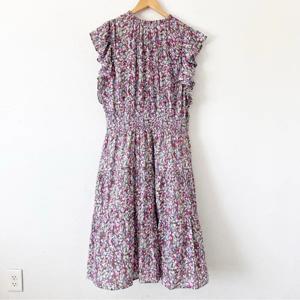 Lauren Ralph Lauren Floral Crinkled Cotton Dress in Multicolor - Image 9