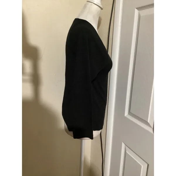 Wilfred Free Aritzia Womens Black Long Sleeve Crew Neck Raglan Top Size S - Image 2
