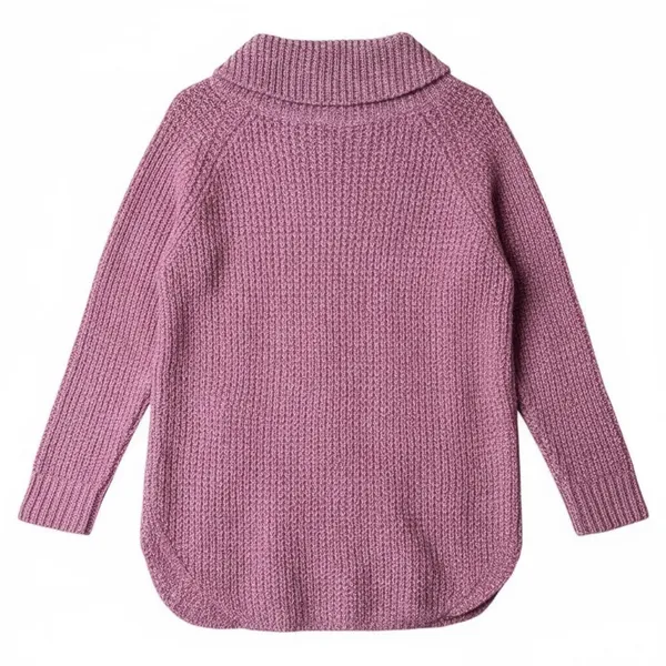 Free People Purple Soft Knit Oversized Pullover Sweater, S - Image 9