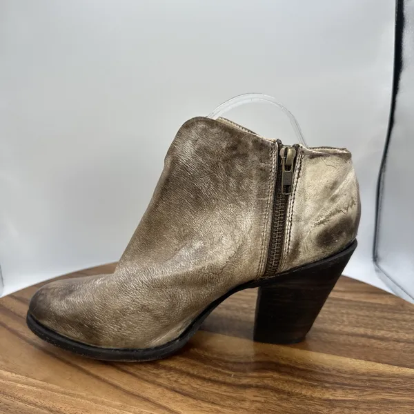 Freebird by Steven Detroit Ankle Boots Bootie‎ Distressed Brown Boho Women's 10 - Image 6