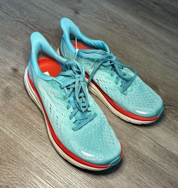 Hoka One One Clifton 8 Women's Aquarella, Eggshell Blue - Image 11