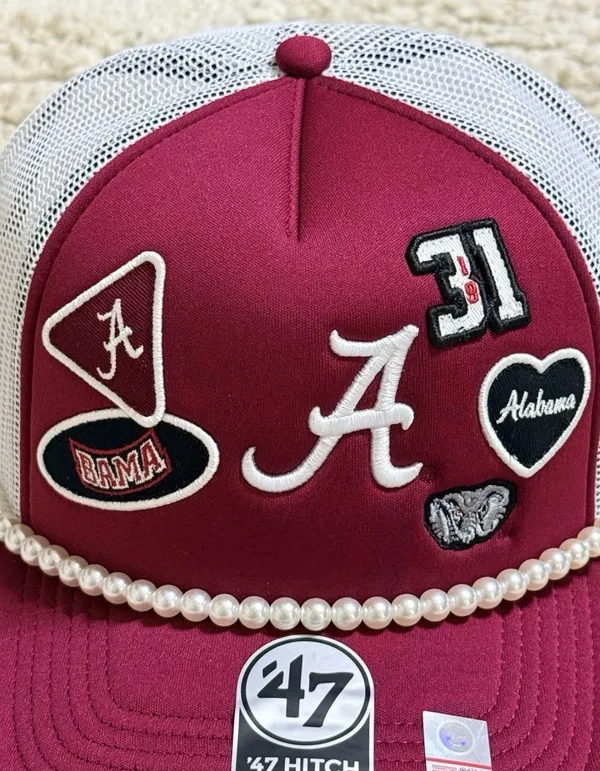 NEW 47 Brand Alabama Crimson Tide Rally On Hitch Foam Front Trucker Hat - Image 3