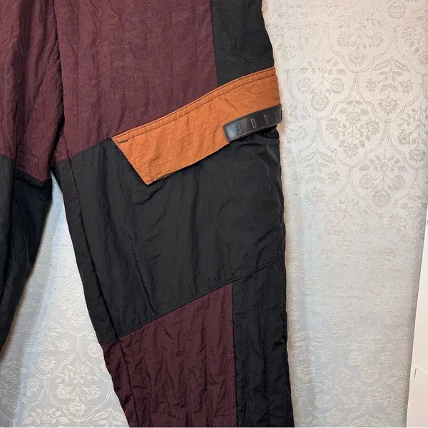 Jordan Cozy Girl Fleece Cargo Pants Black Tan Maroon Women's Medium Ski - Image 5